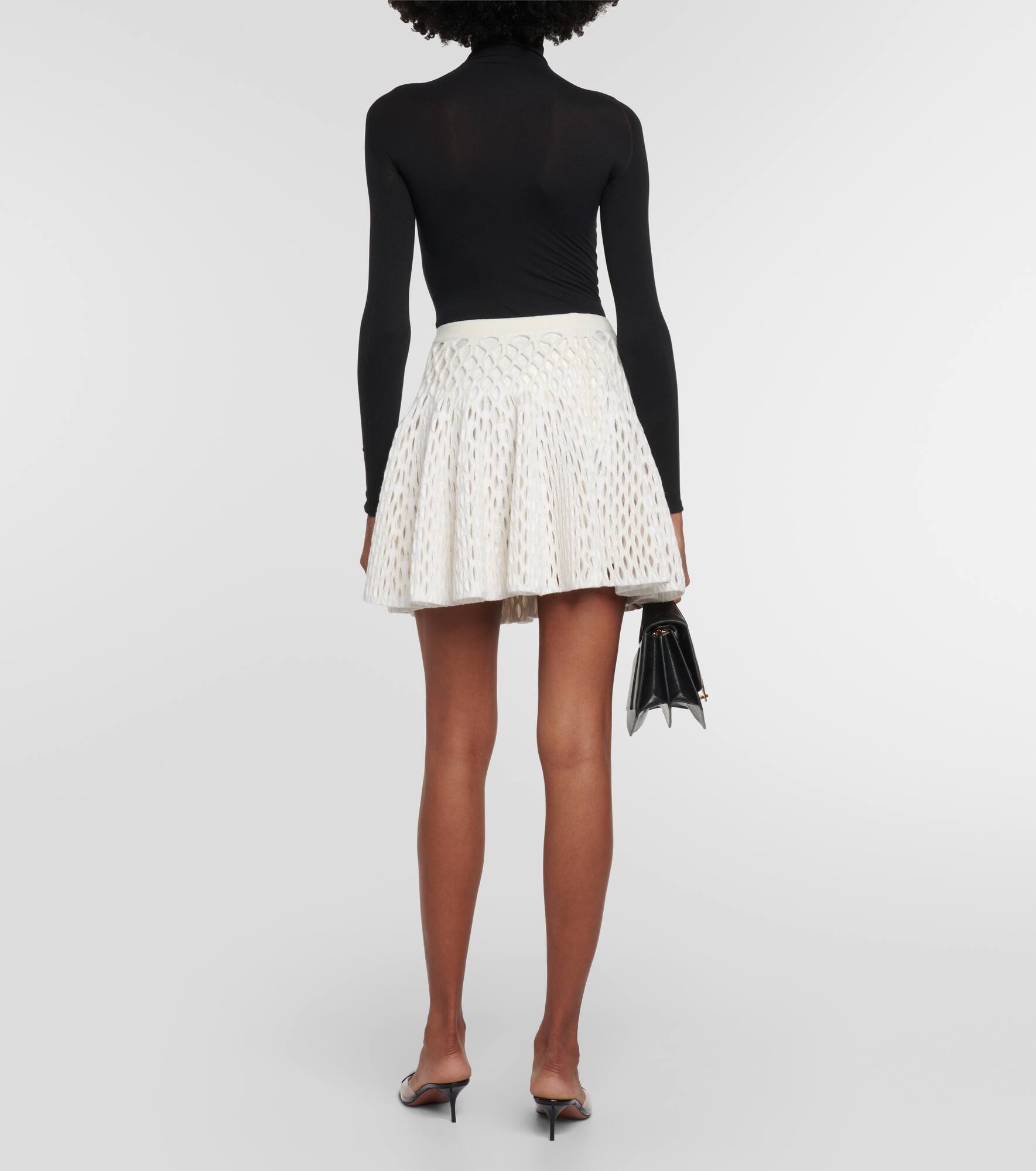 High-rise knit miniskirt - 3