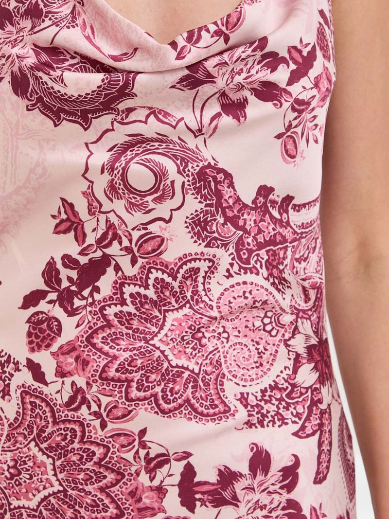 cowl-neck floral dress 5