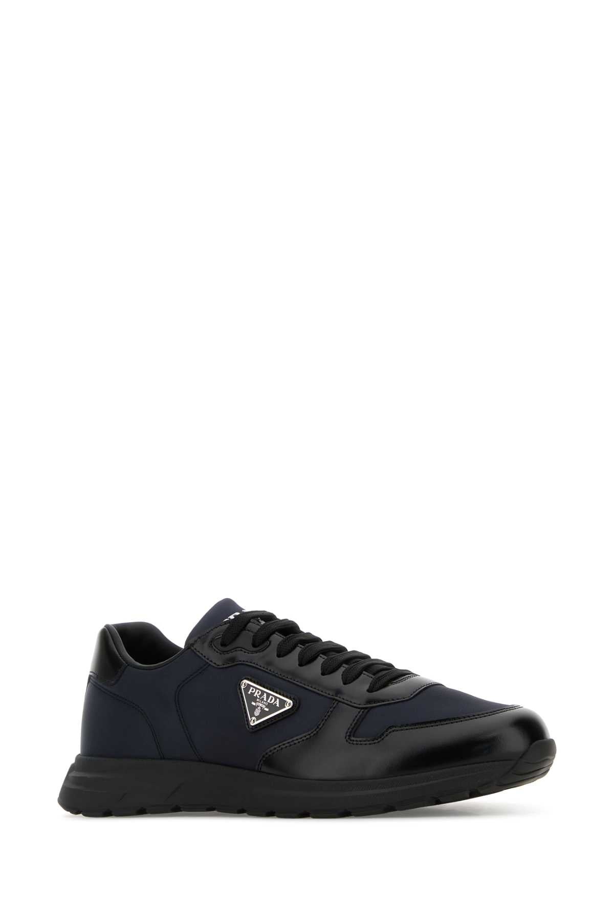 Prada Men Two-Tone Nylon And Leather Prax 2.0 Sneakers - 2