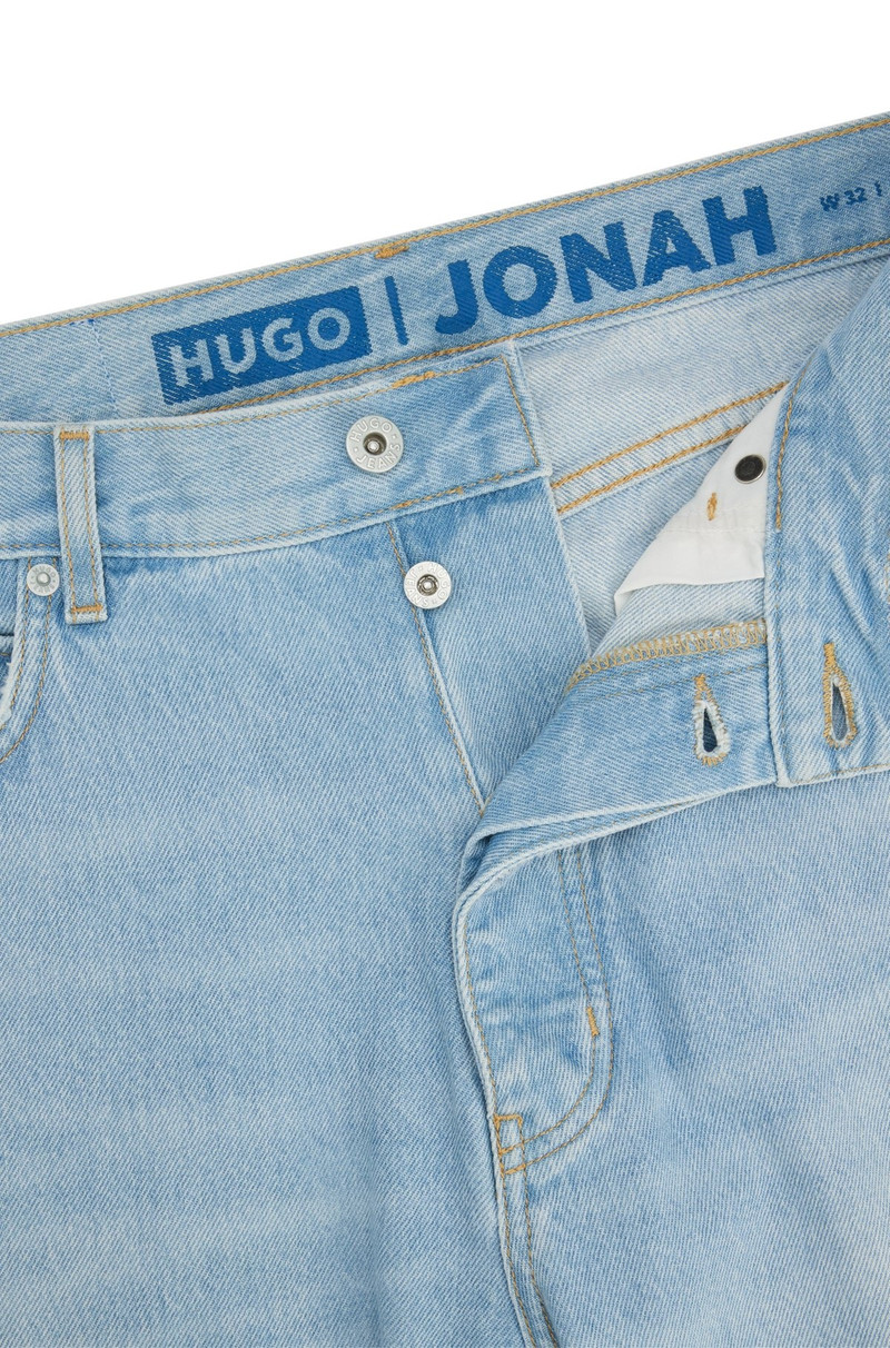 REGULAR-FIT JEANS IN PURE-COTTON DENIM 6
