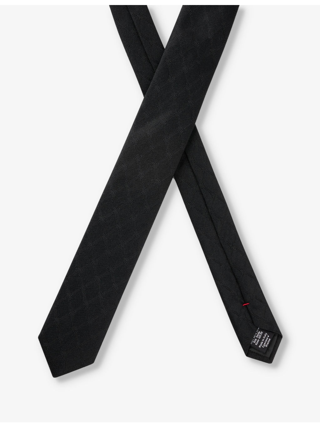 Monogram-print jacquard silk tie - 4