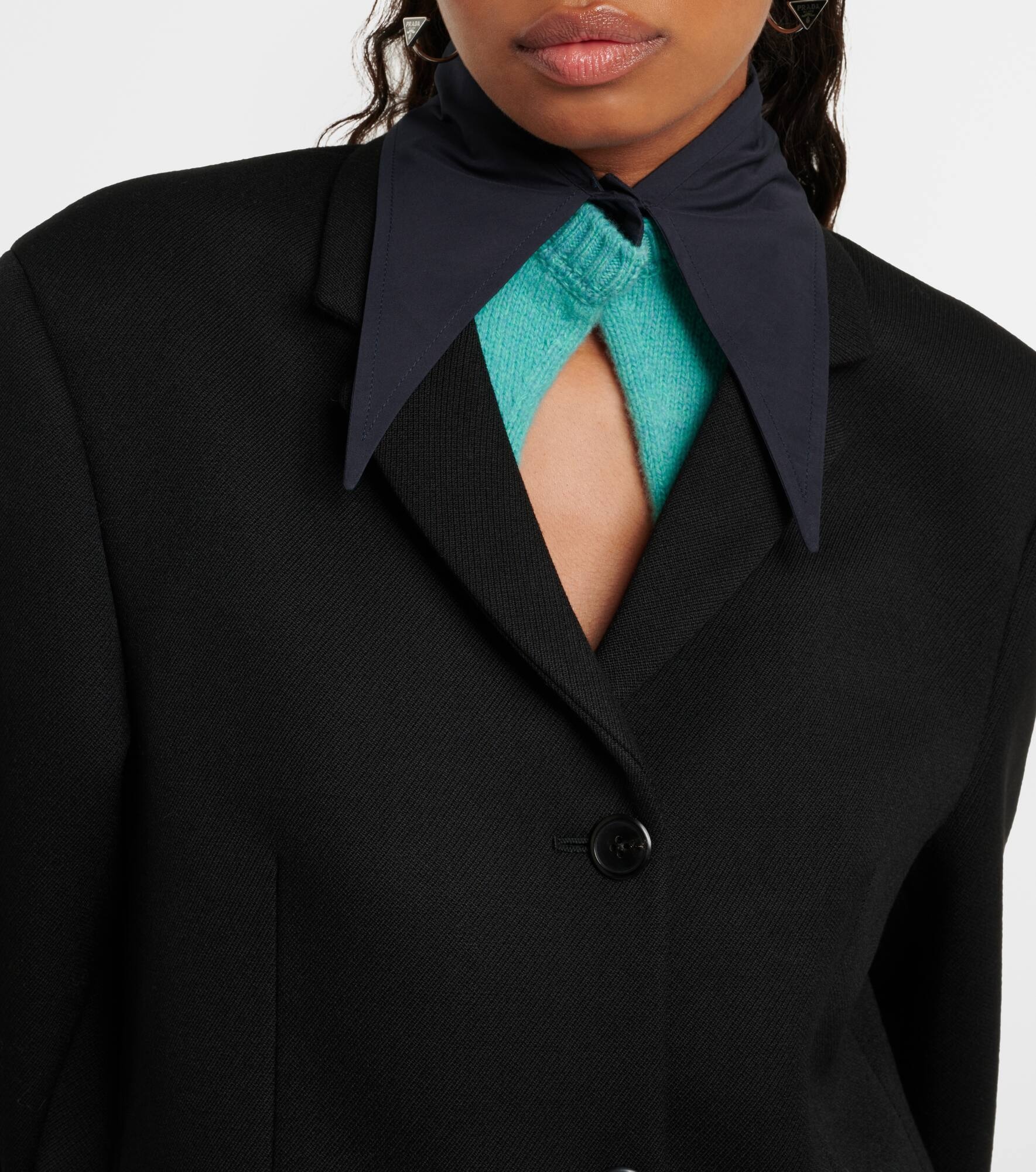 Wool gabardine blazer - 6