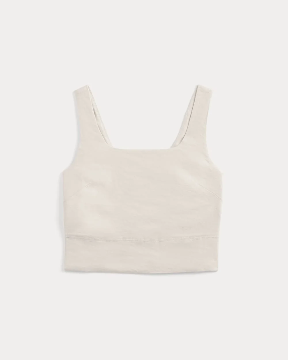 SQUARE TANK IN STRETCH LINEN - 1