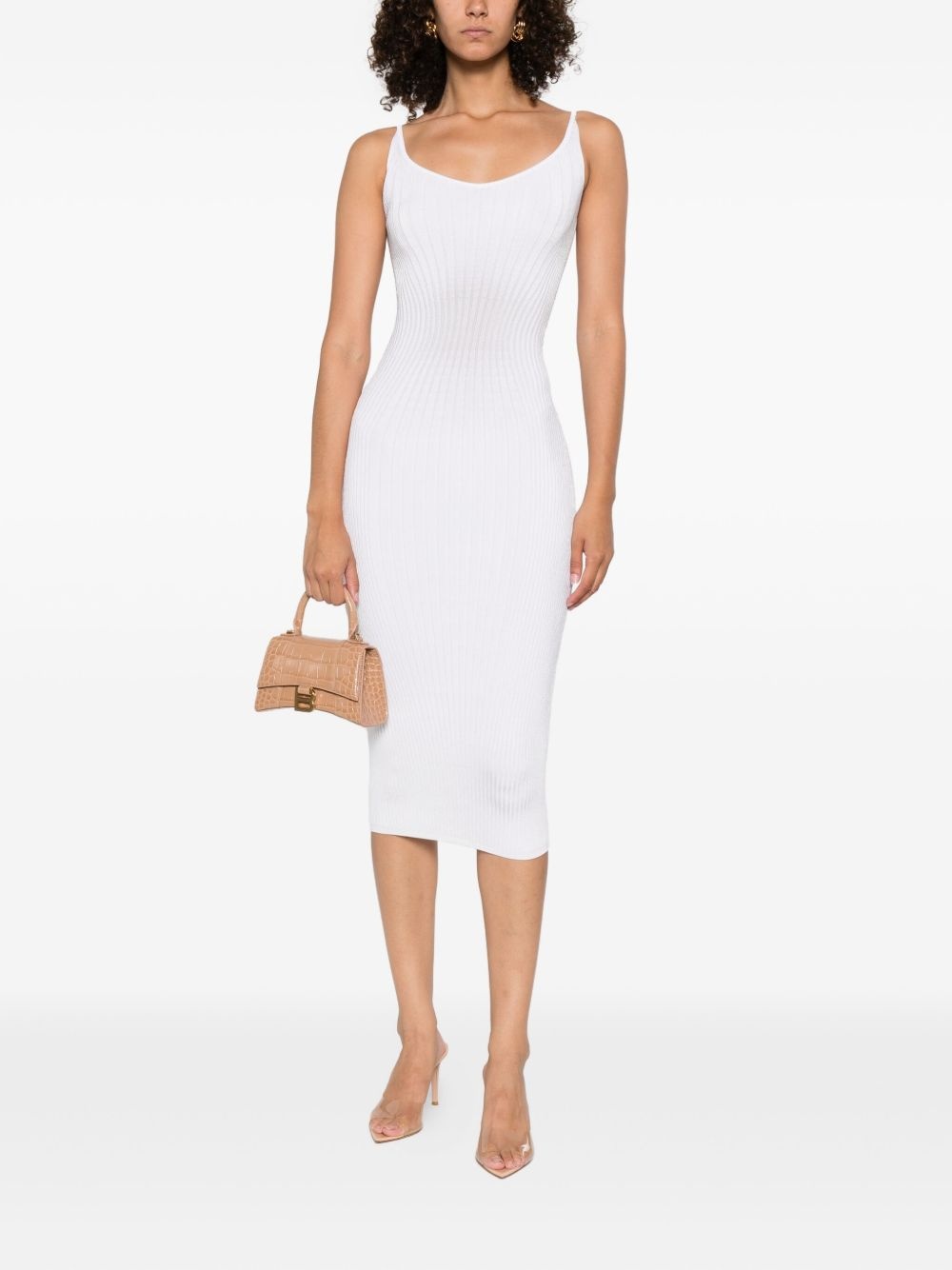 ribbed midi dress - 2