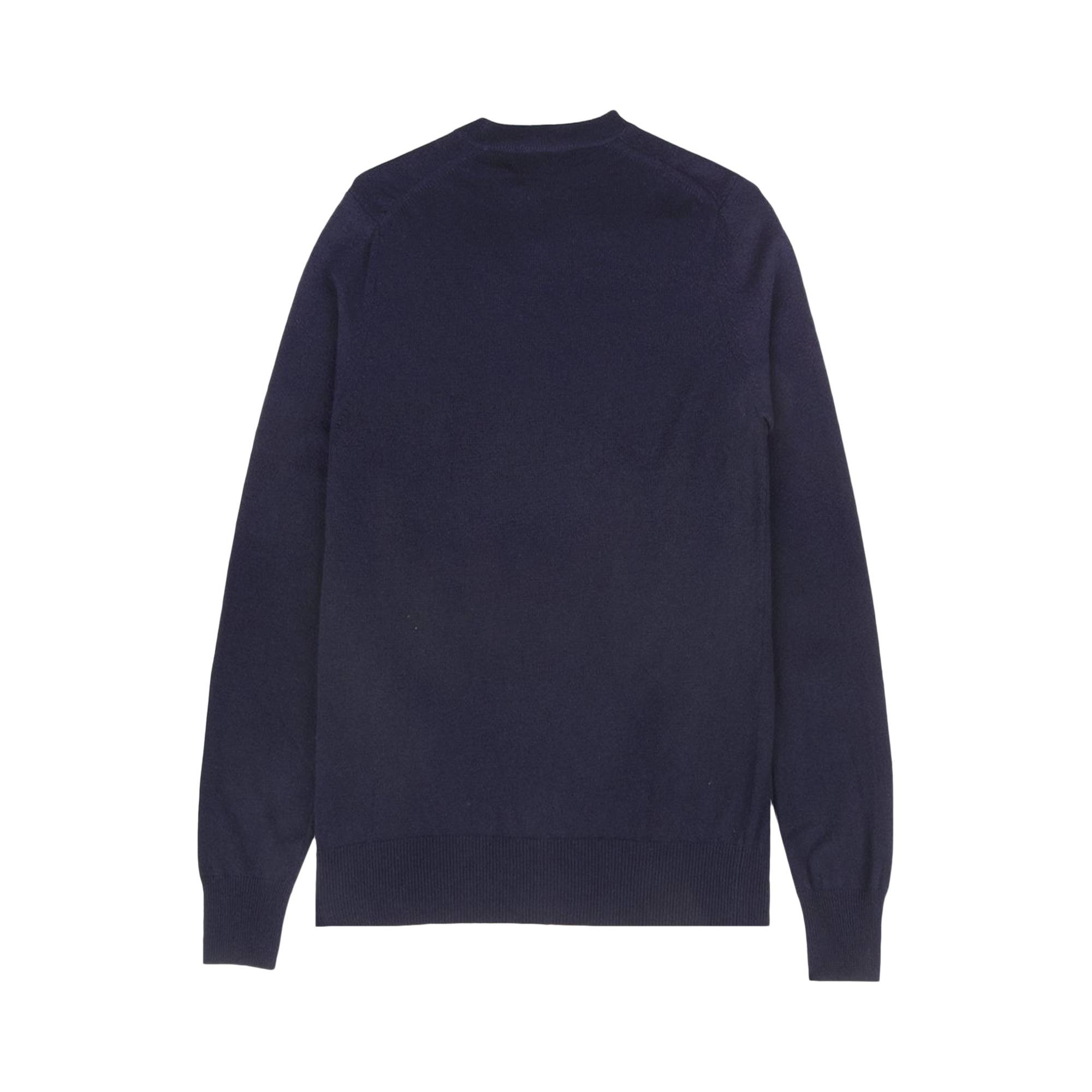 Comme des Garçons PLAY Heart V-Neck Sweater 'Blue' - 2