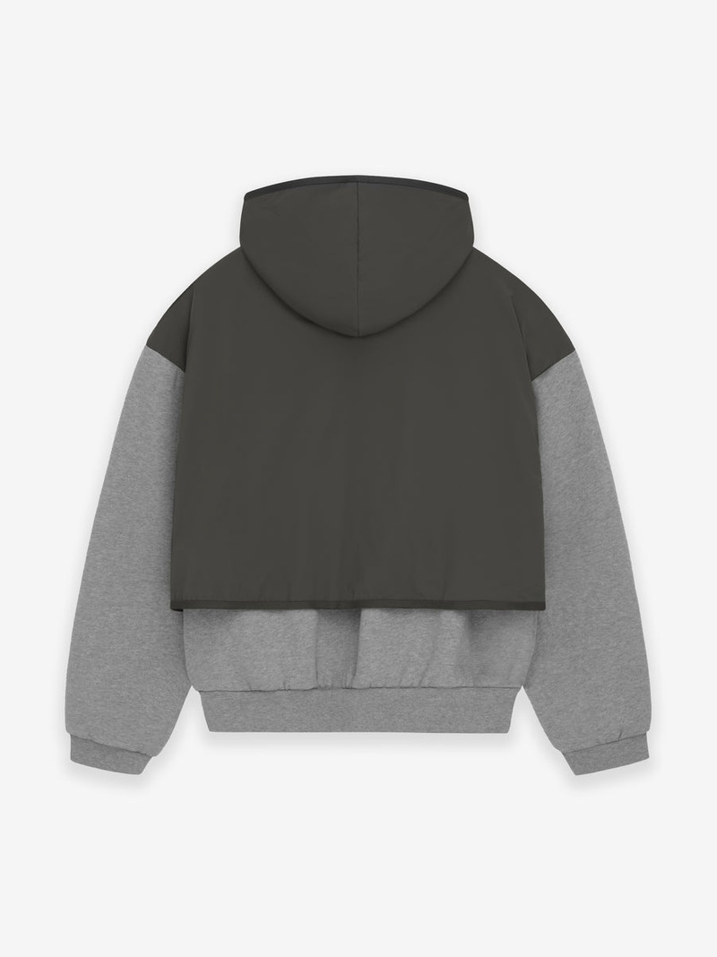ESSENTIALS Nylon Fleece Hooded Sweater outlook
