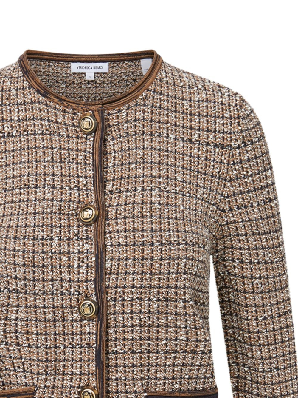 Brisa tweed button-front jacket - 2