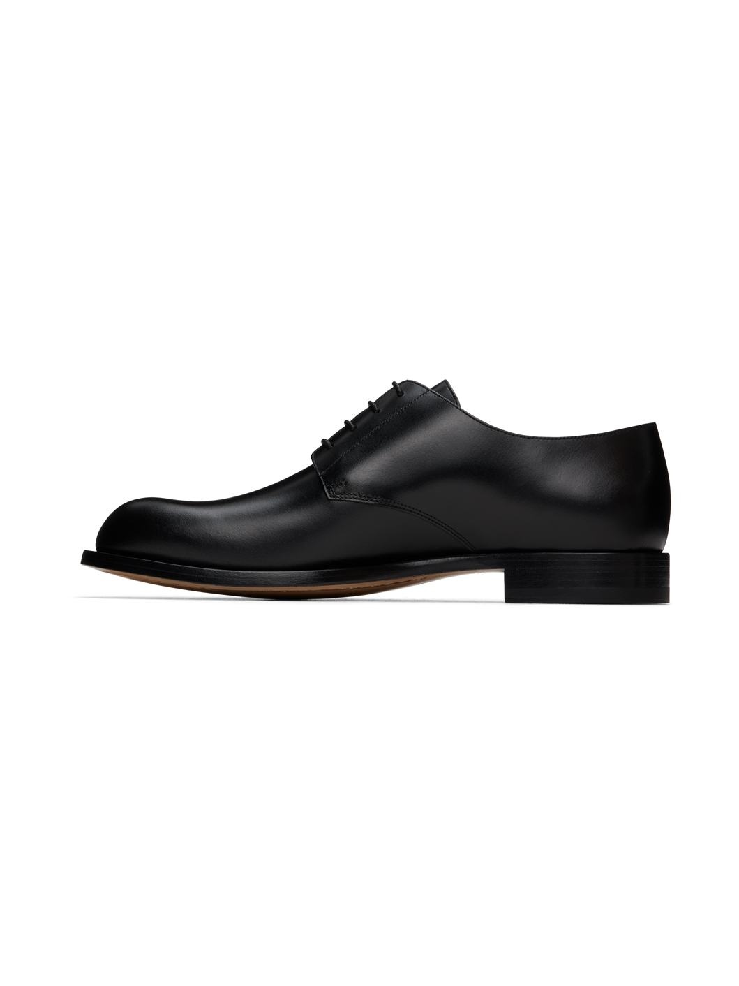 Black Novus Leather Derbys - 3