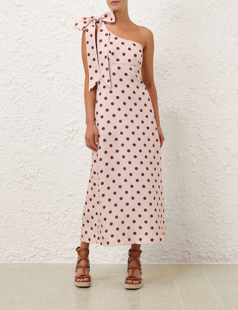 Zimmermann ACACIA ONE SHOULDER MIDI DRESS outlook