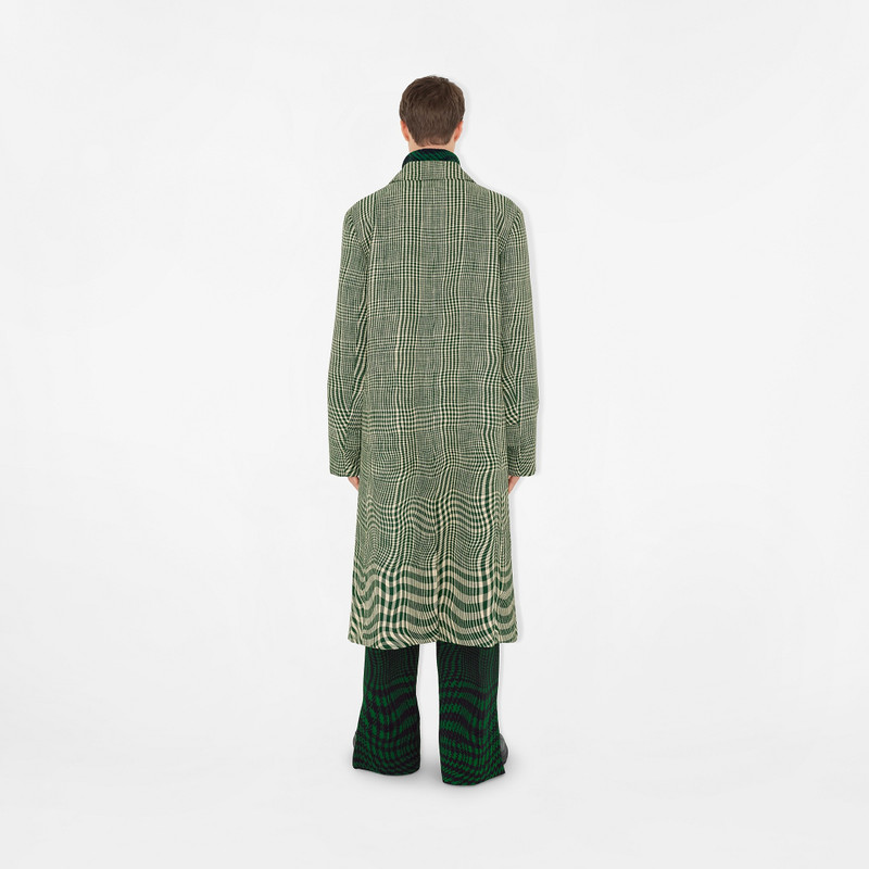 Warped Houndstooth Nylon Blend Track Pants 4