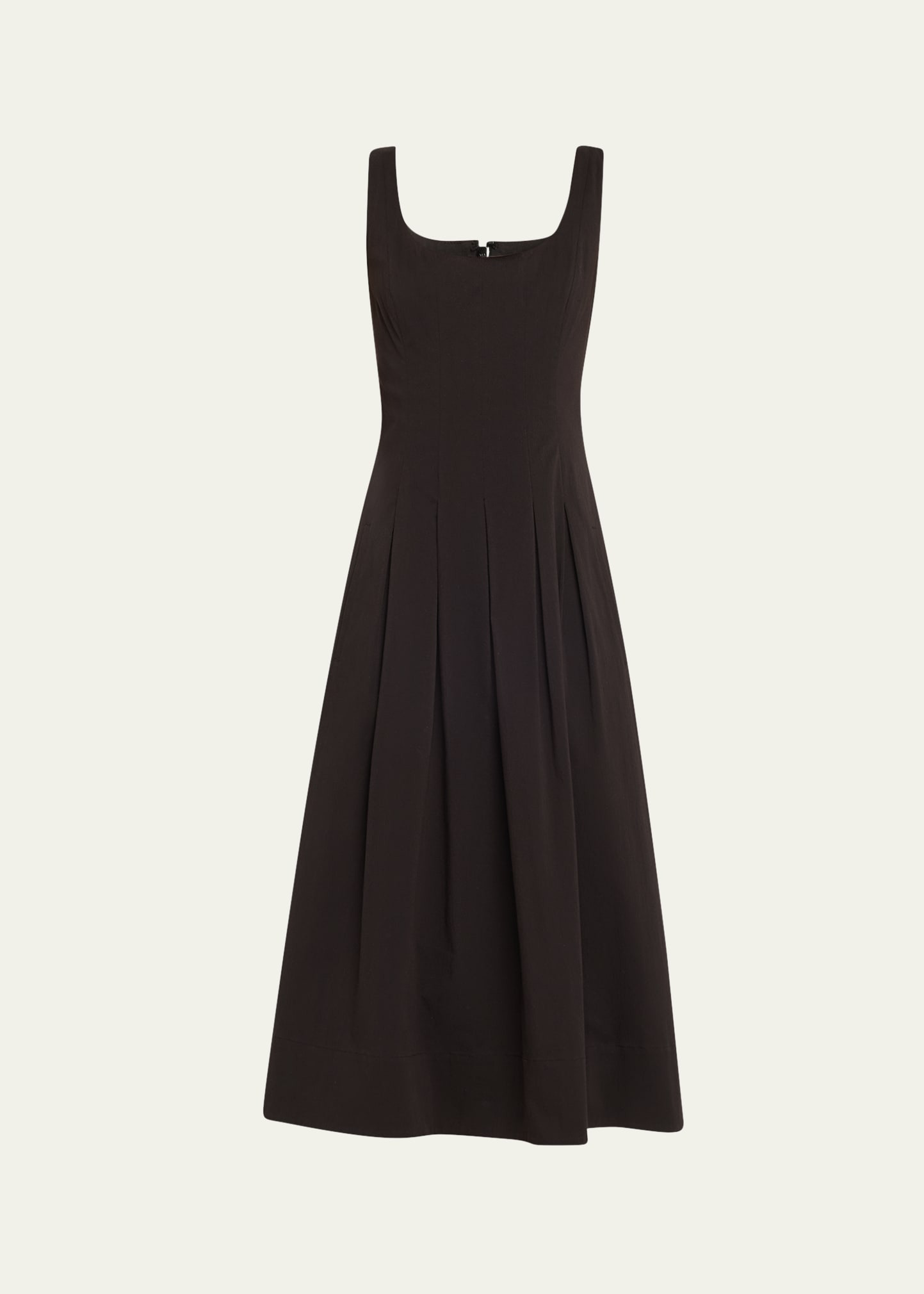 Shelby Pleated A-Line Midi Dress - 1