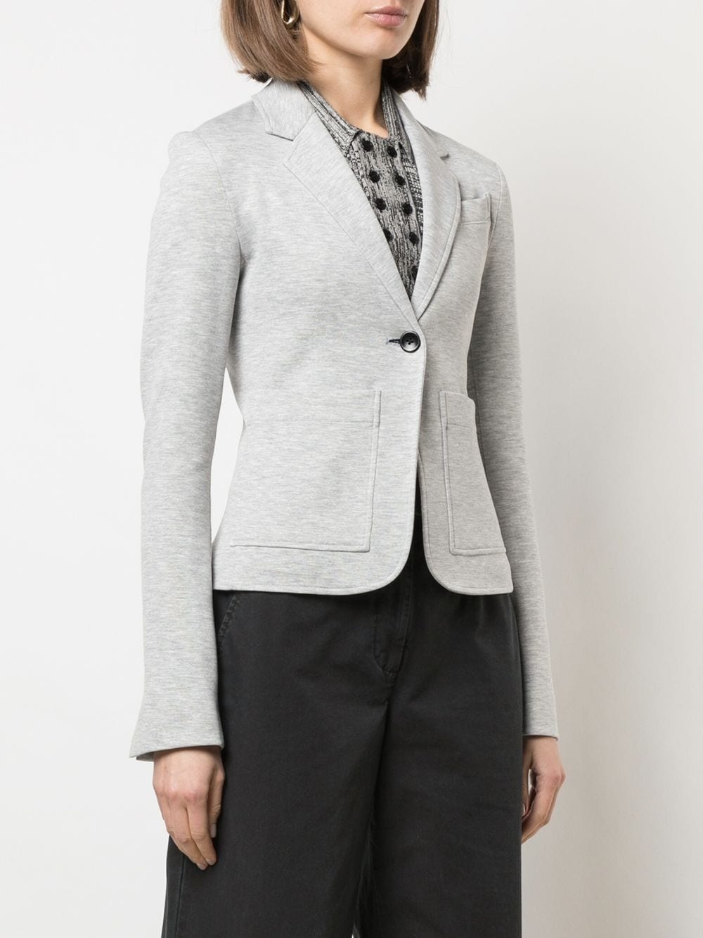 single-breasted suiting blazer - 3