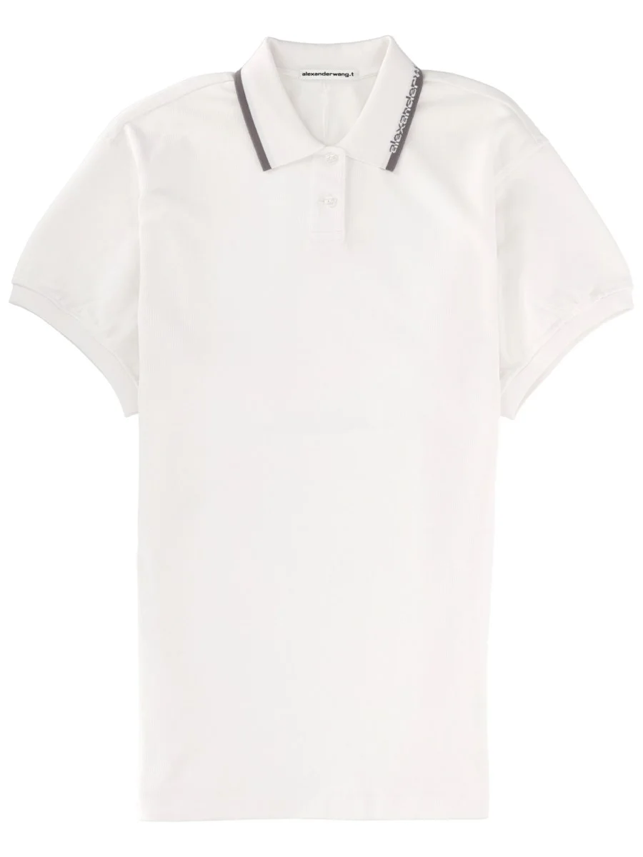 COTTON POLO MINI DRESS - 1