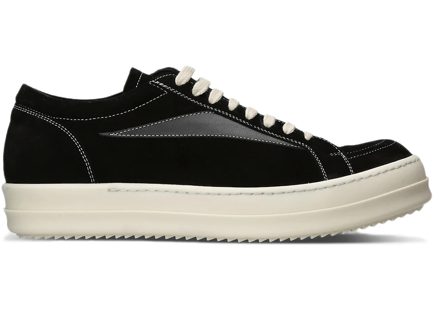 Rick Owens Luxor Vintage Low Black Milk Sole - 1