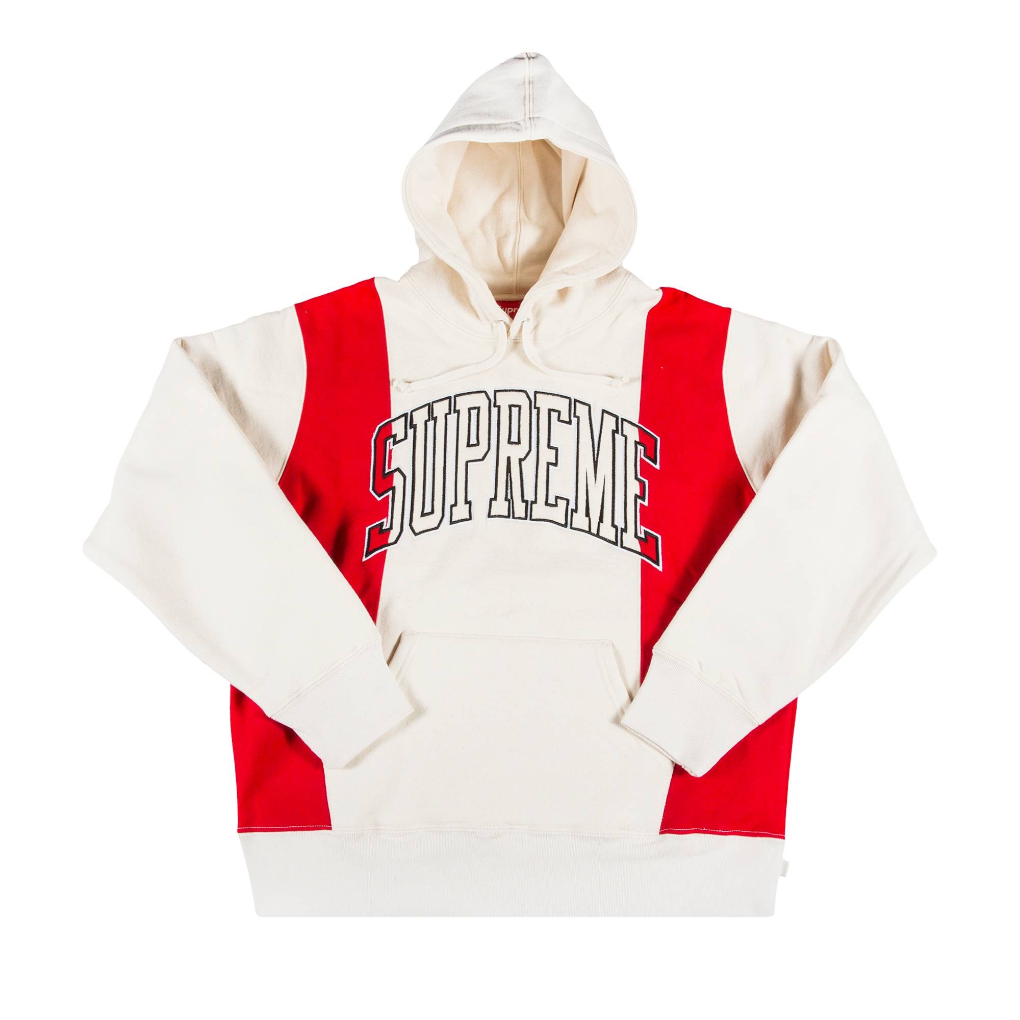 Supreme Paneled Arc Hooded Sweatshirt 'Natural' - 1