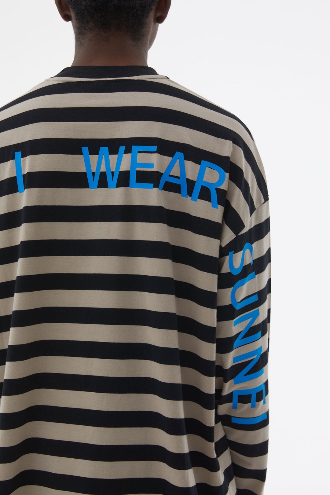 STRIPED 'EVERYDAY I WEAR SUNNEI' LONGSLEEVED T-SHIRT - 8