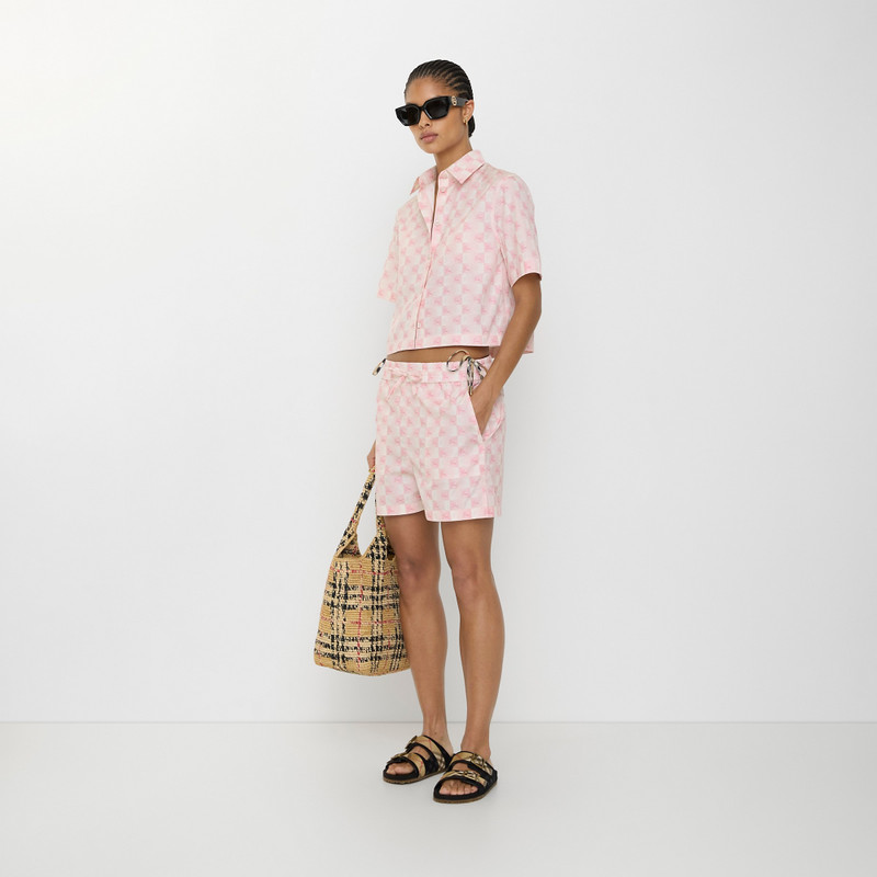 Burberry EKD Checkerboard​ Cotton Poplin Shorts outlook
