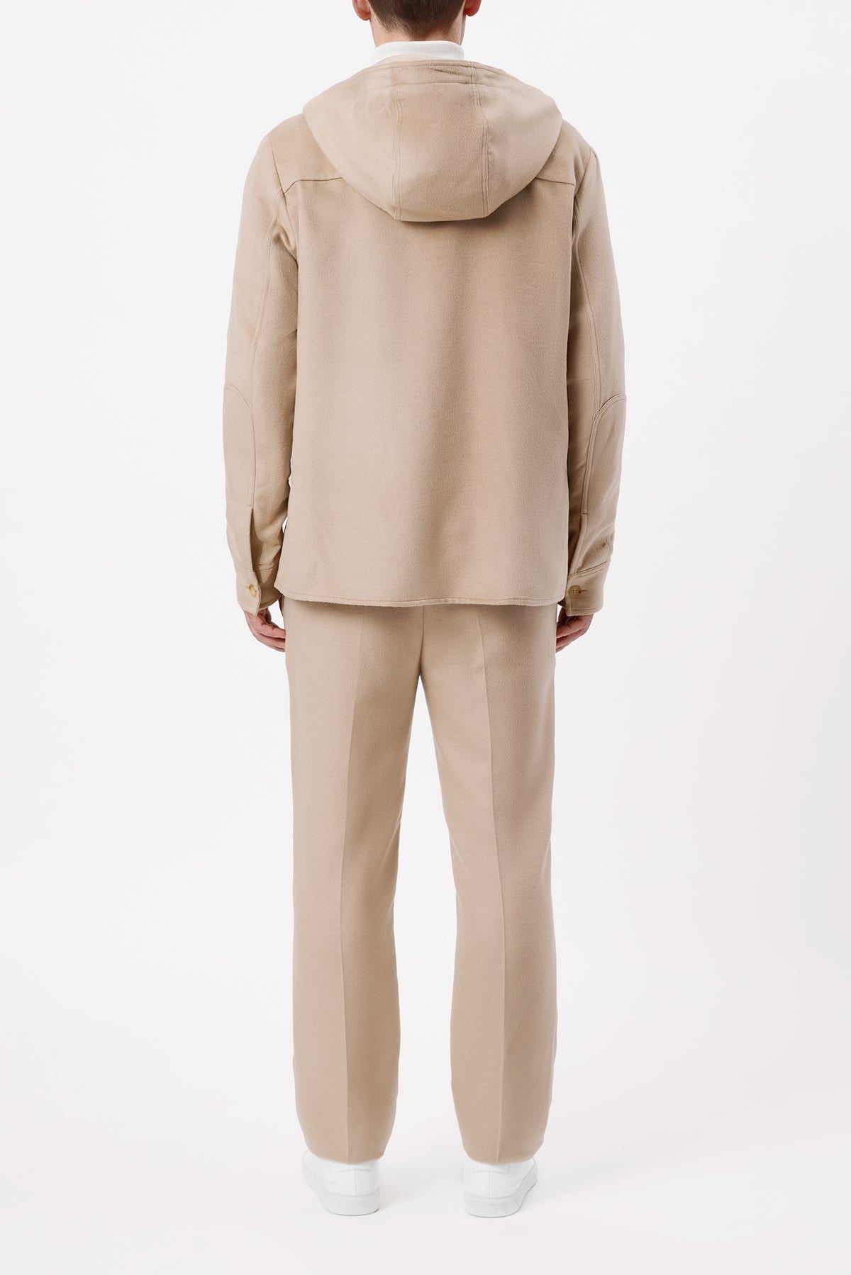 Swift Hoodie Shirt in Camel Winter Silk - 3