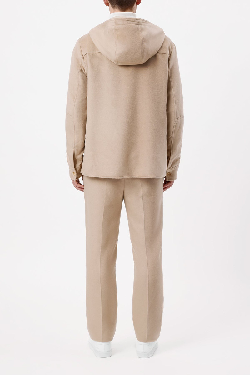 Swift Hoodie Shirt in Camel Winter Silk 3