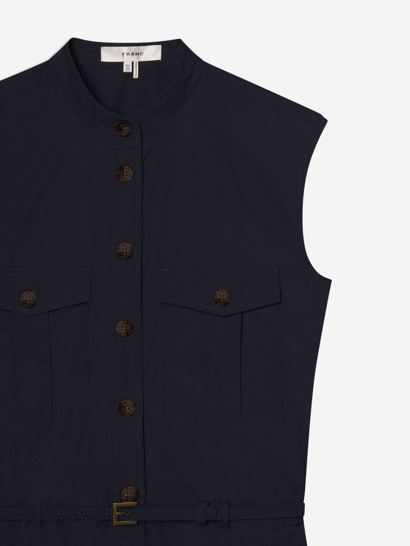 FRAME The Safari Dress in Navy outlook