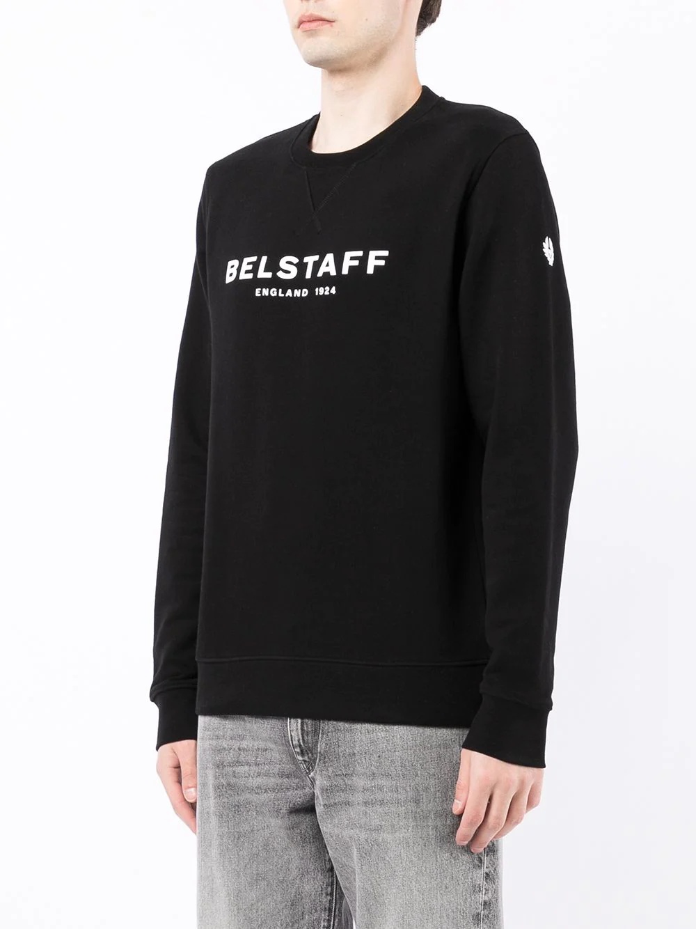 logo-print cotton sweatshirt - 3