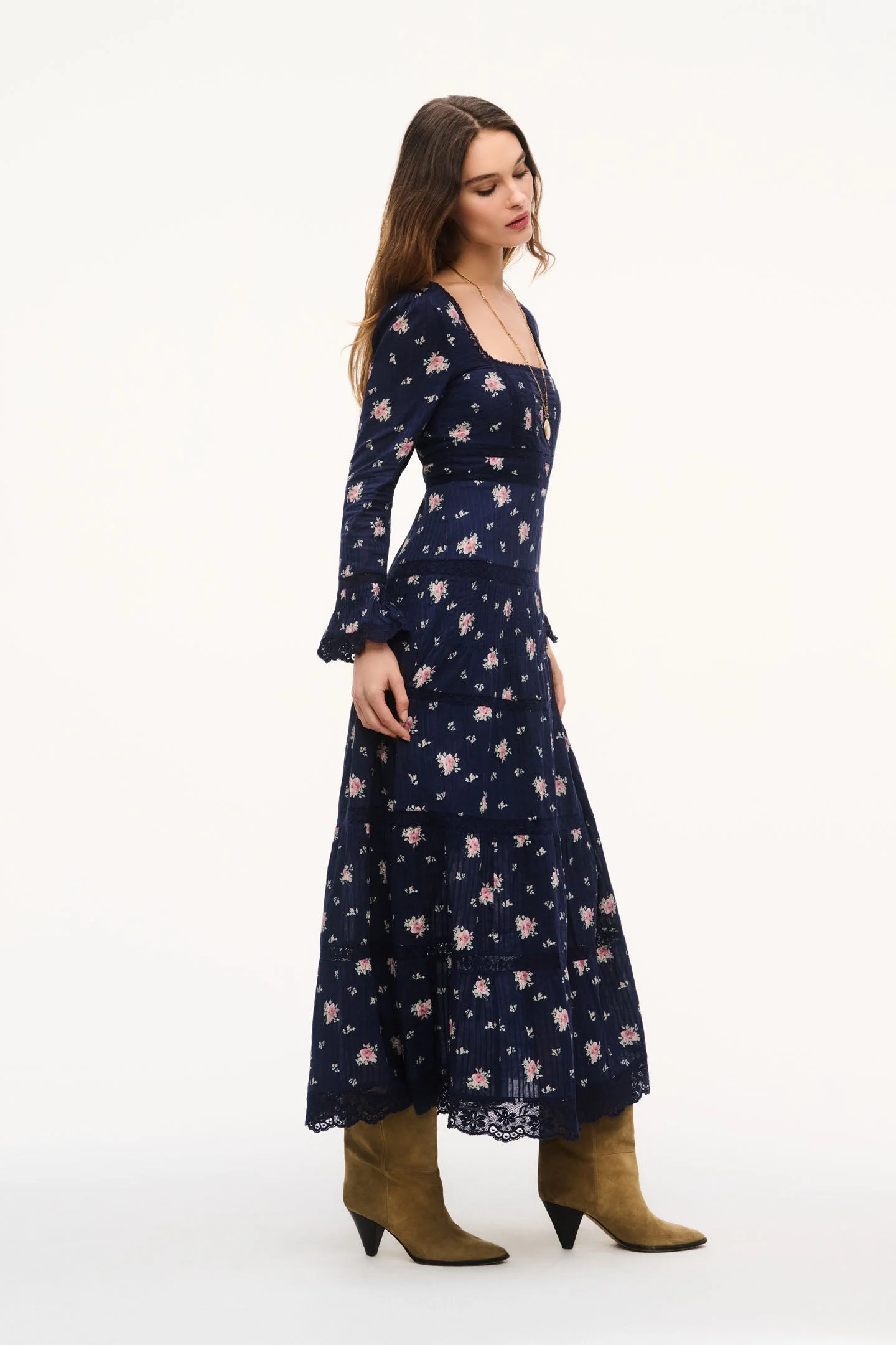 Ivelle Floral Cotton Maxi Dress - 1
