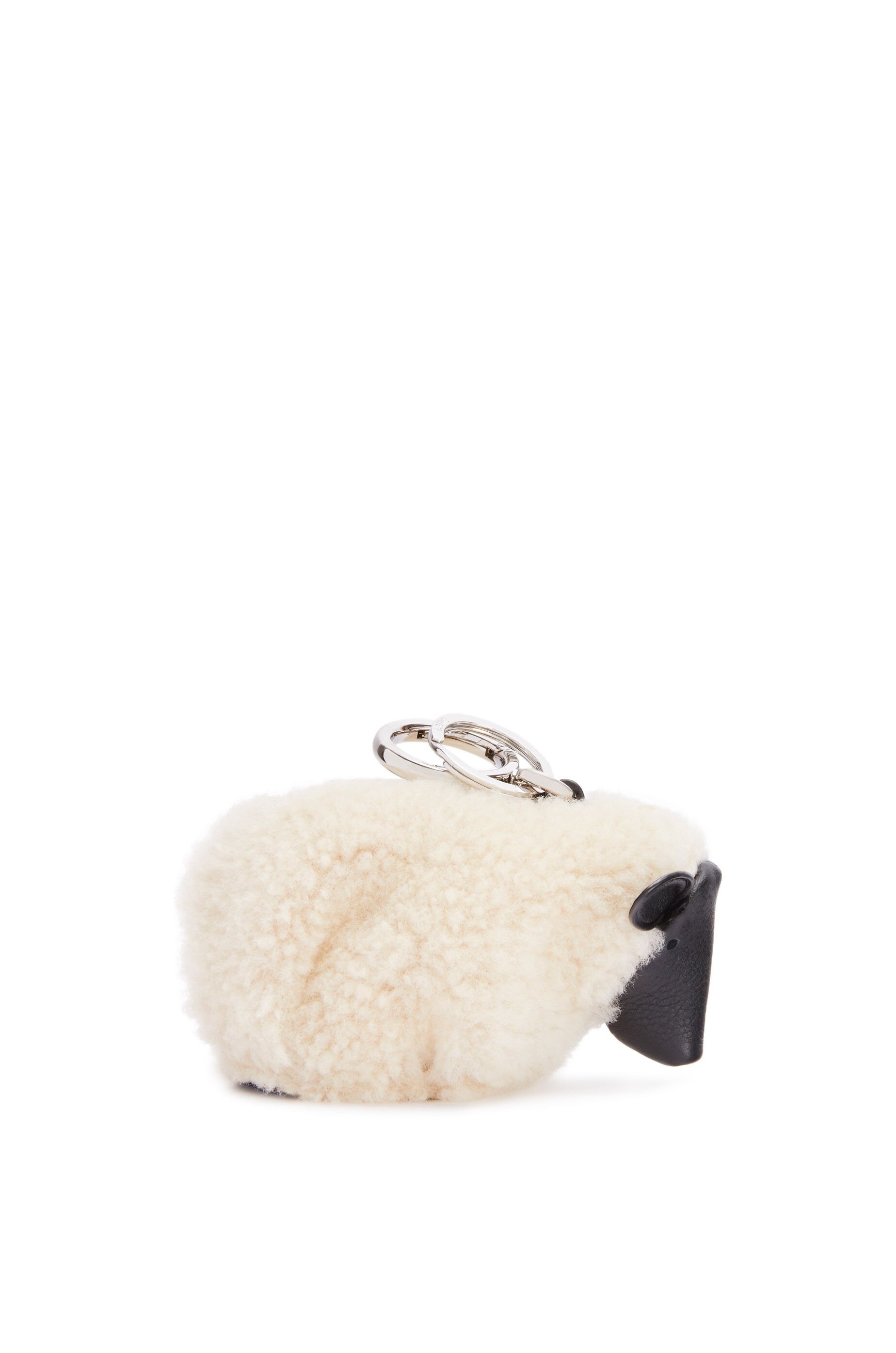 Sheep charm in shearling and calfskin - 1