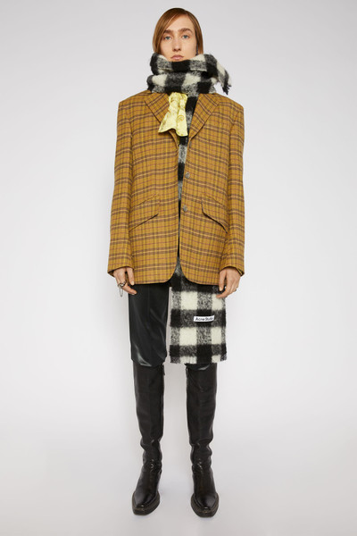 Acne Studios Checked suit jacket yellow/beige outlook