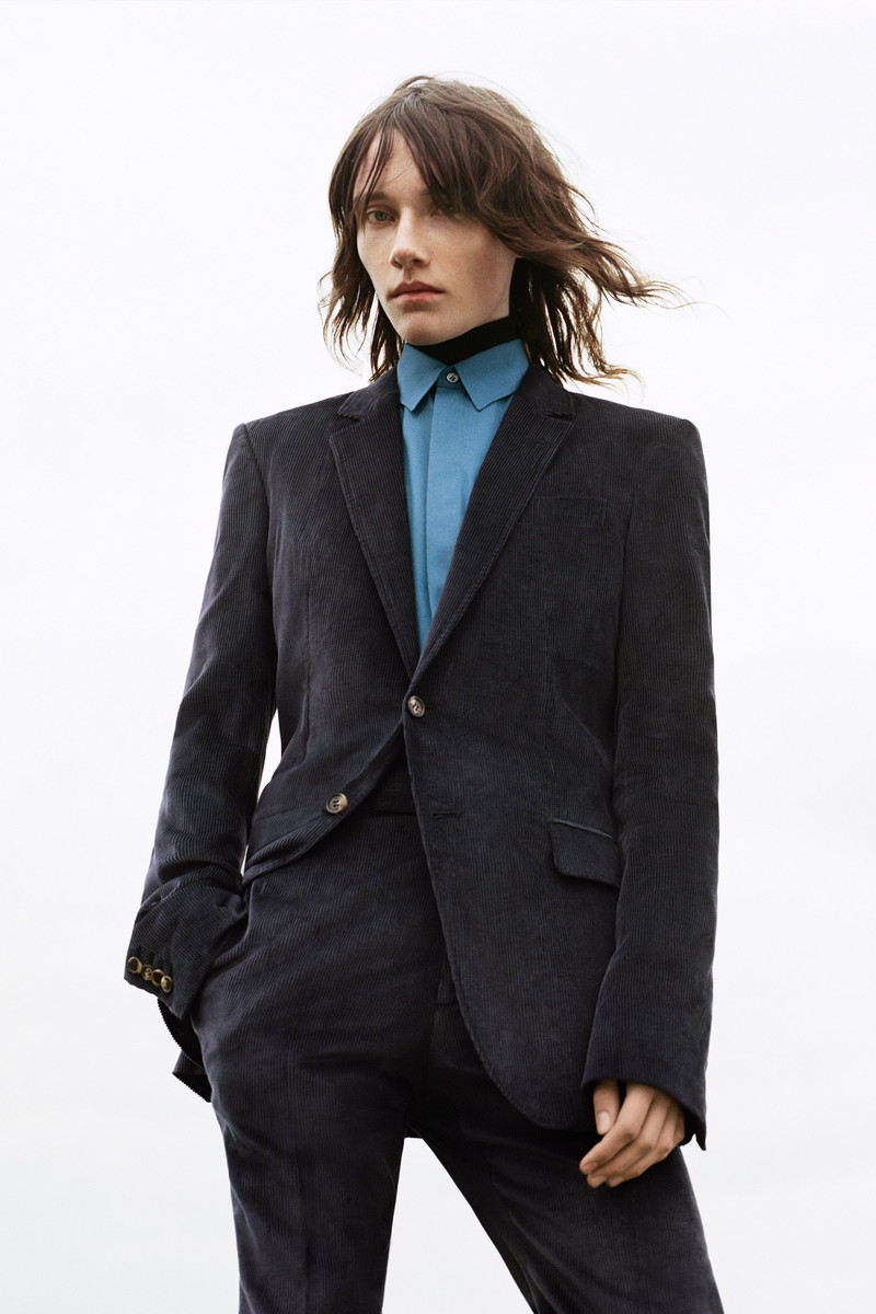 GABRIELA HEARST Sebastian Pant in Dark Navy Sea Island Cotton Corduroy outlook