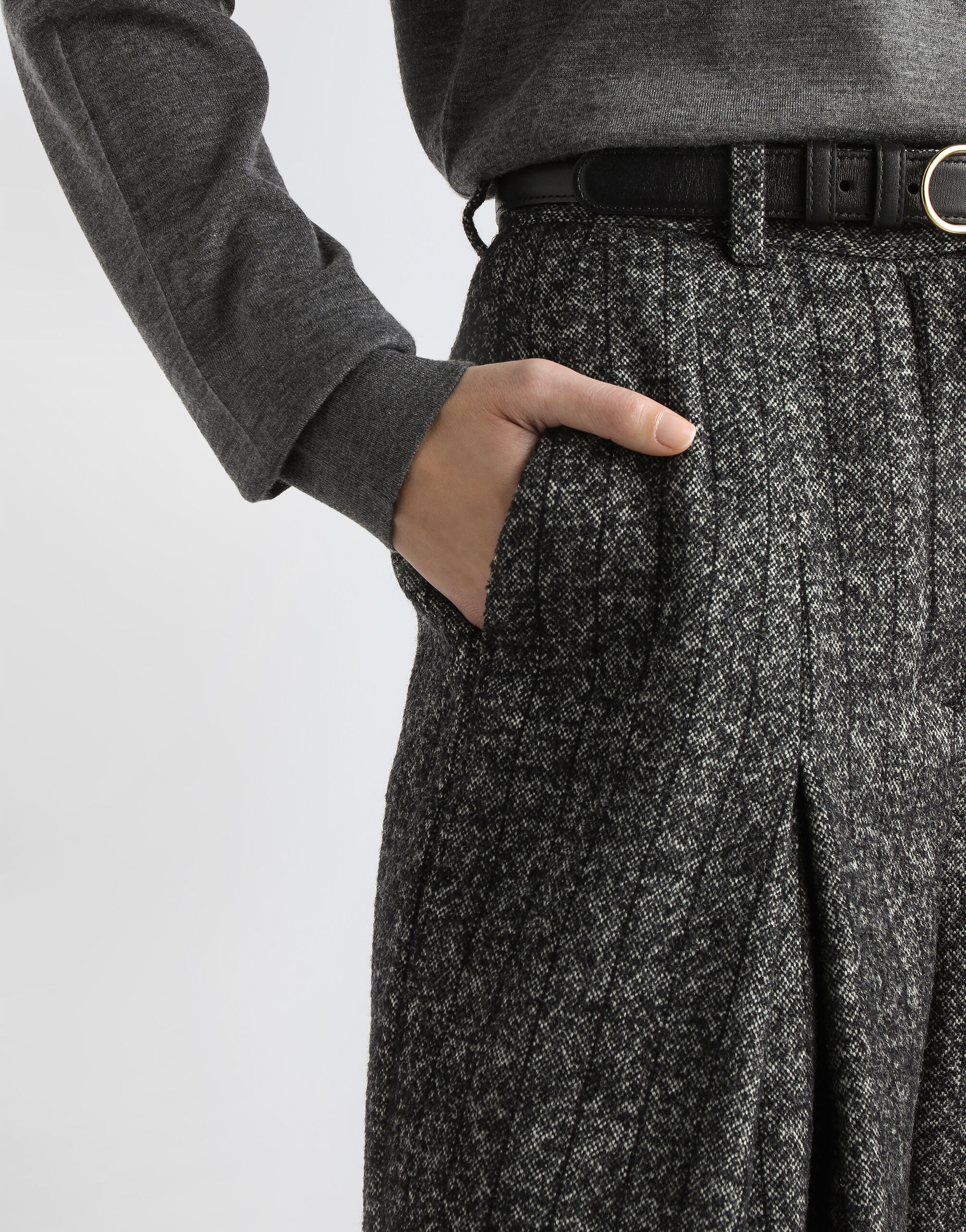 Striped wool trousers - 4
