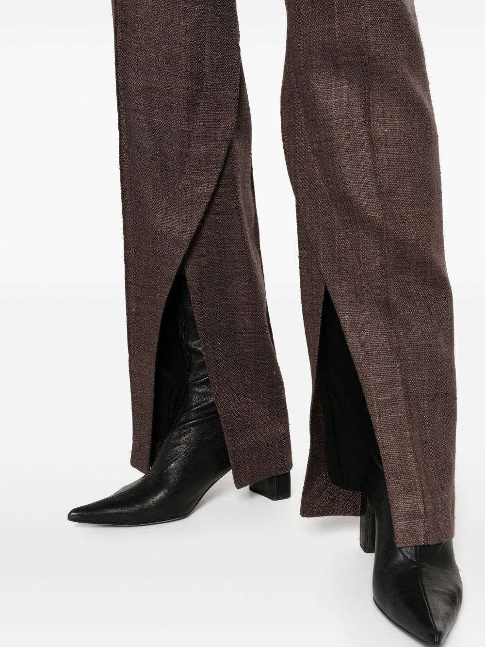 Newport pleated flared trousers - 5