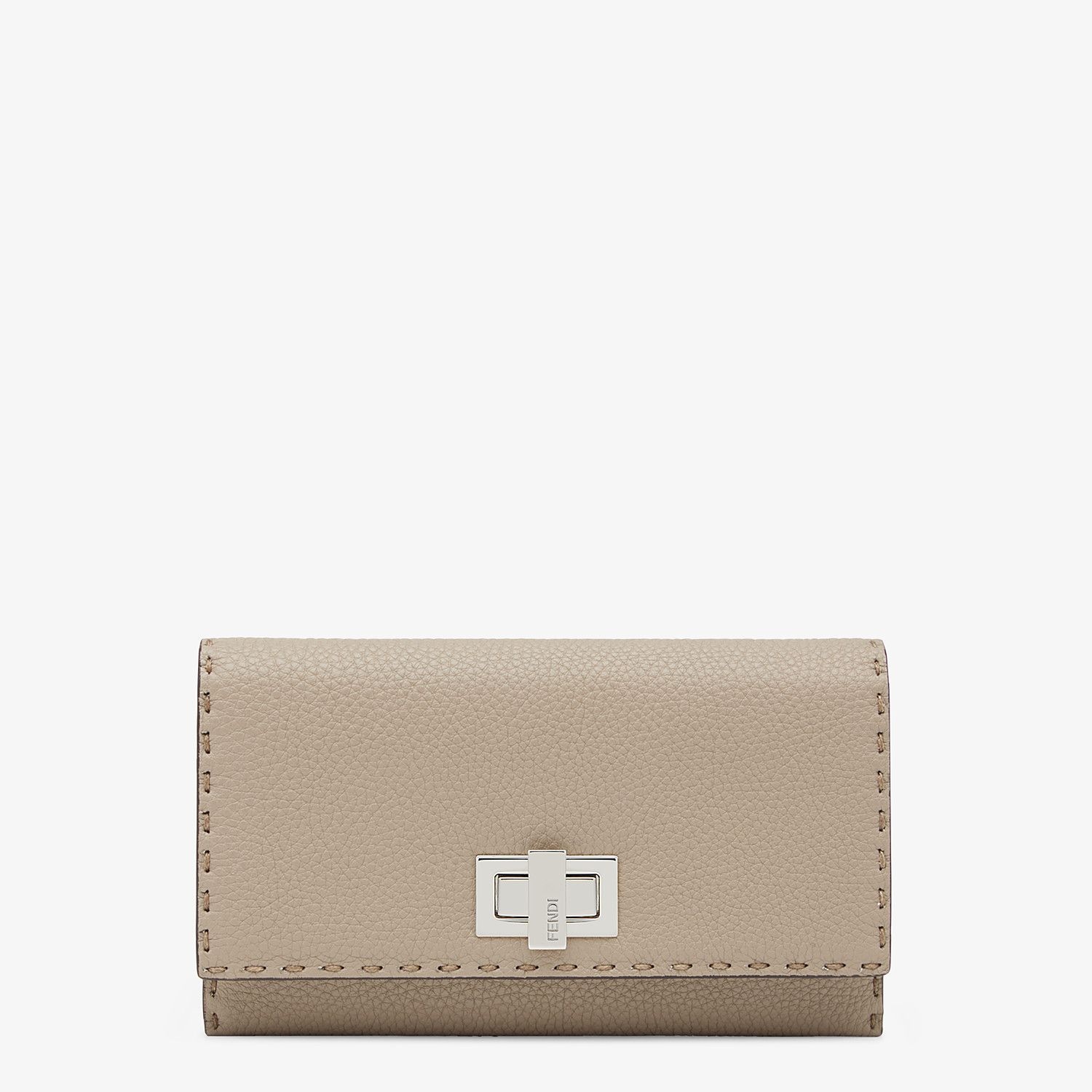 Beige leather wallet - 1