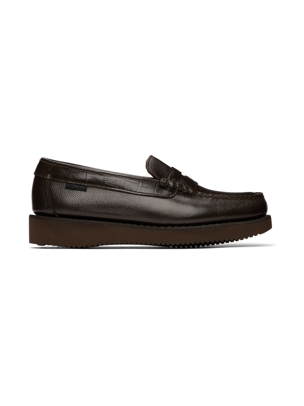 Brown Sebago Edition Exotic Loafers - 1