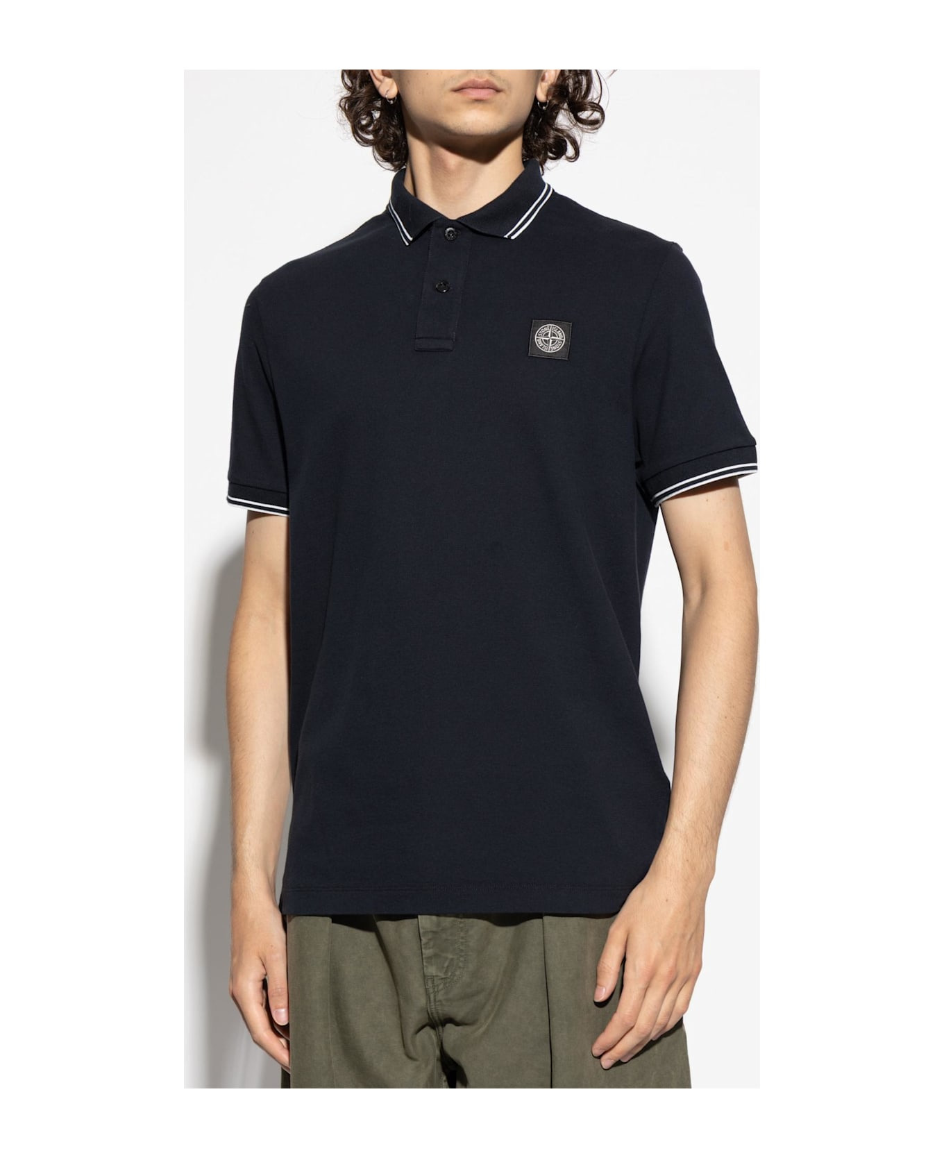 Stone Island Polo With Logo - 3