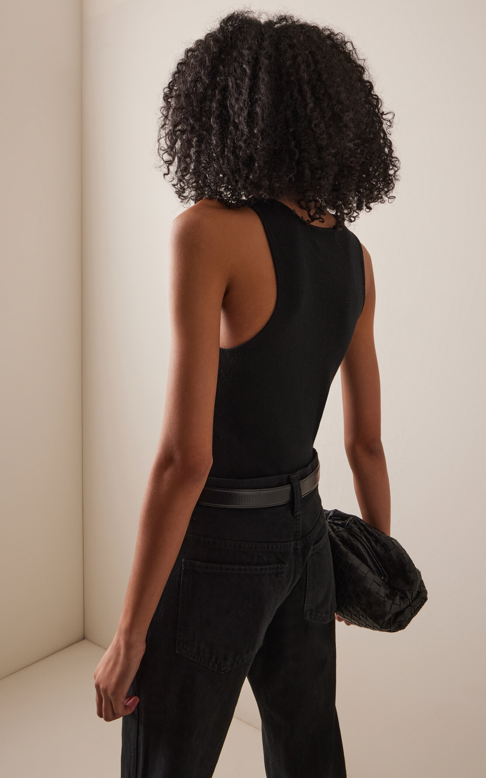 Fontaine Cashmere Sweater Tank Top black - 4