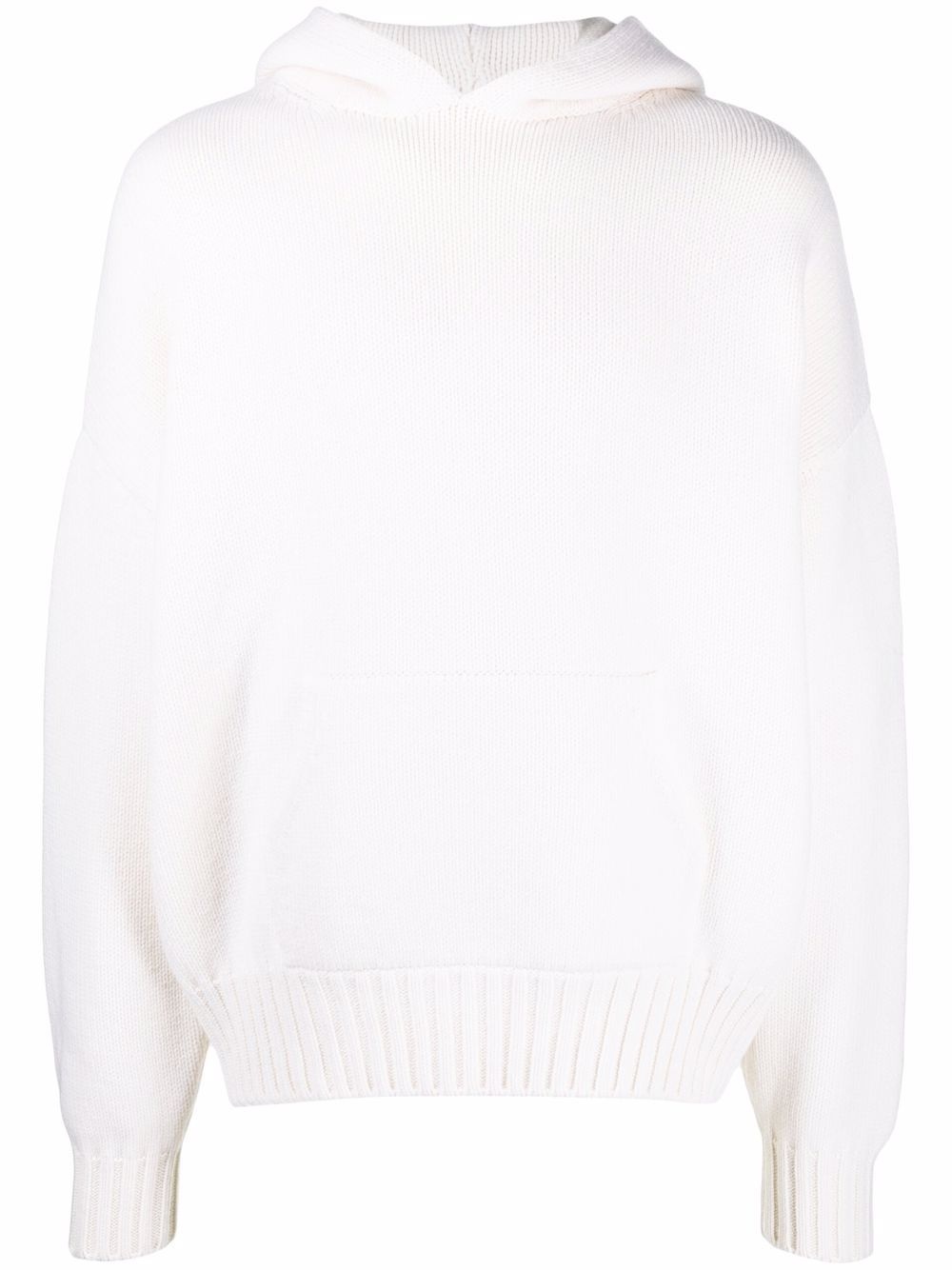 oversized wool-cashmere hoodie - 1