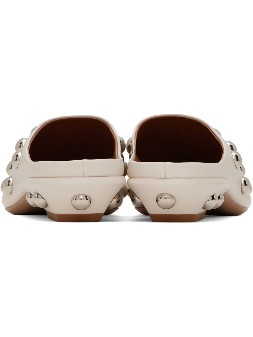 Beige Belle Sabot Loafers - 2