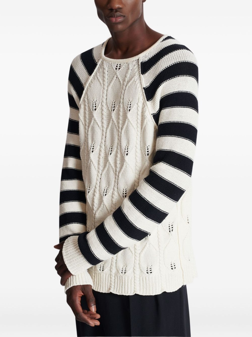 cable-knit jumper - 5