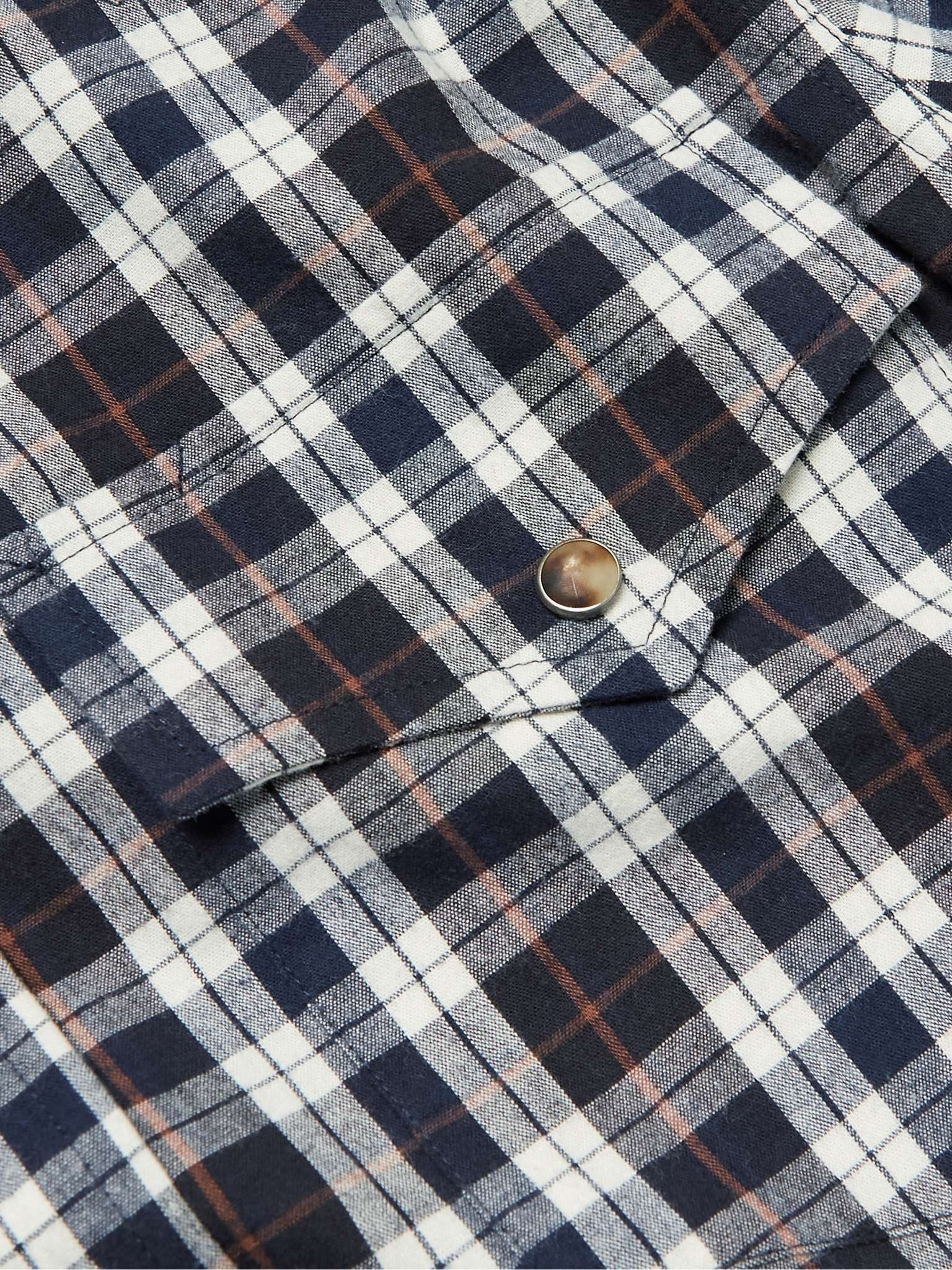 Checked Cotton-Flannel Shirt - 3