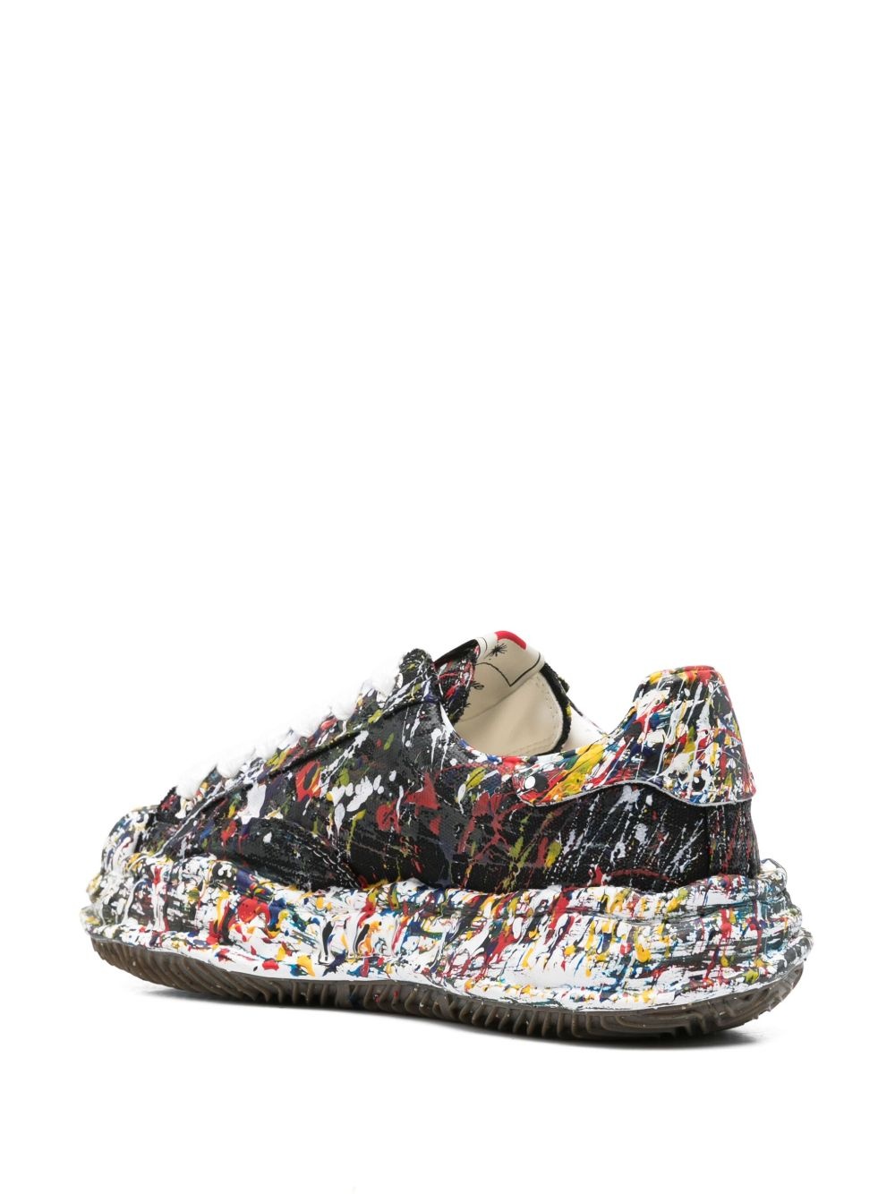 paint-splatter sneakers - 3