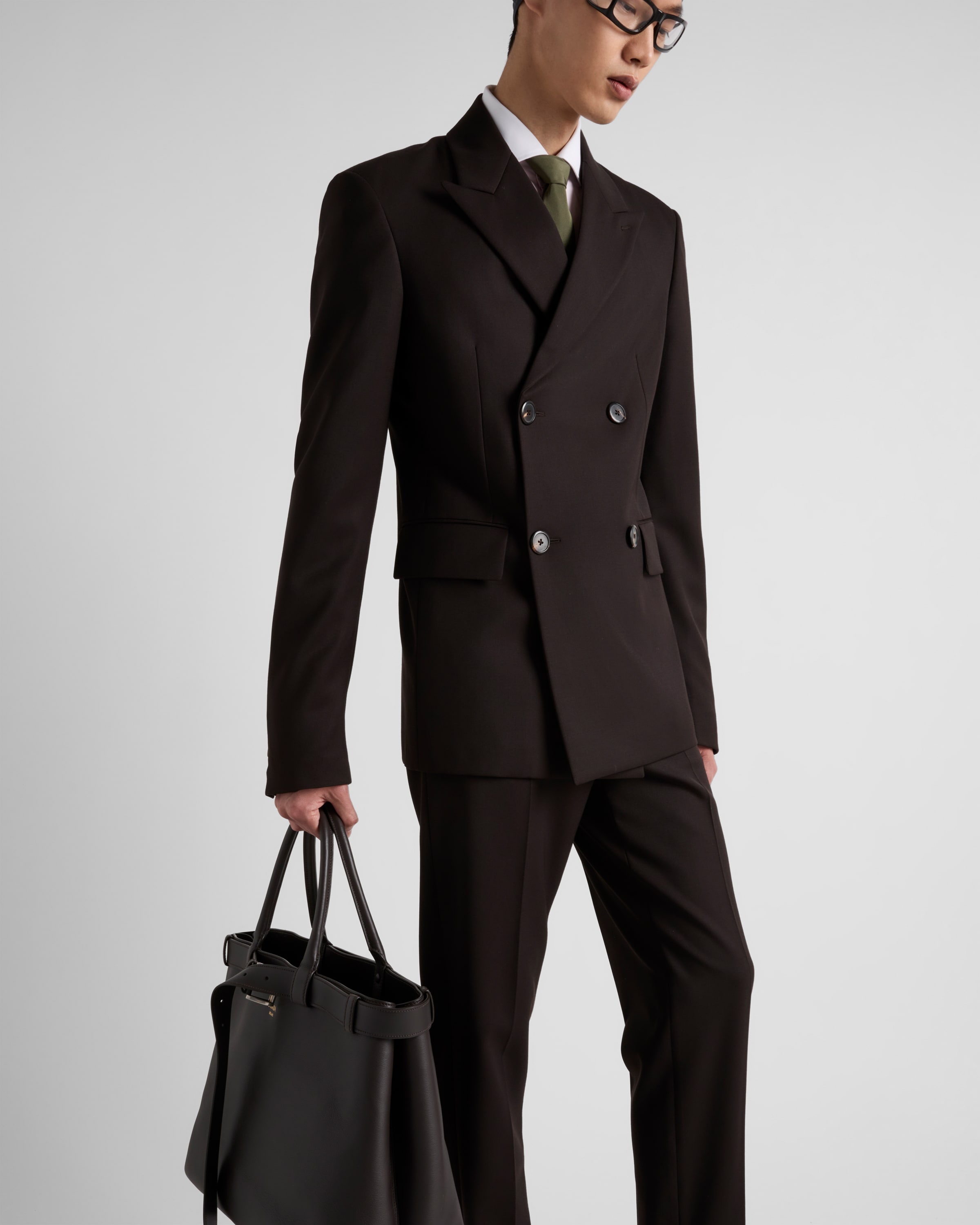 Double-breasted wool jacket - 3