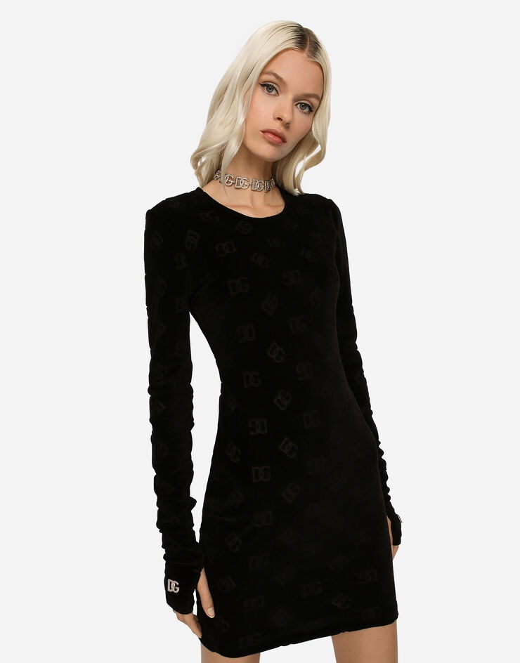 chinese dress ladies Dolce & Gabbana A Line Dg Floral Lace Dress 44 / One Color