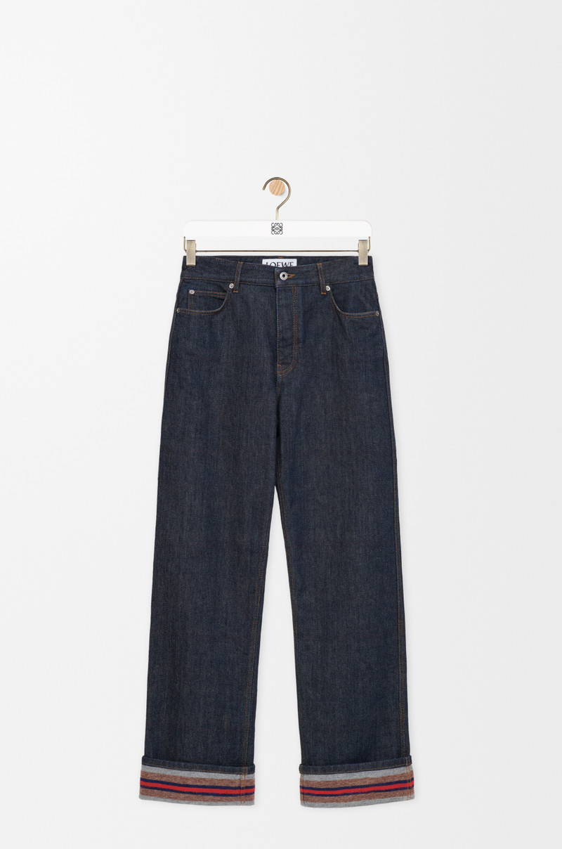 Turn-up jeans in denim 1
