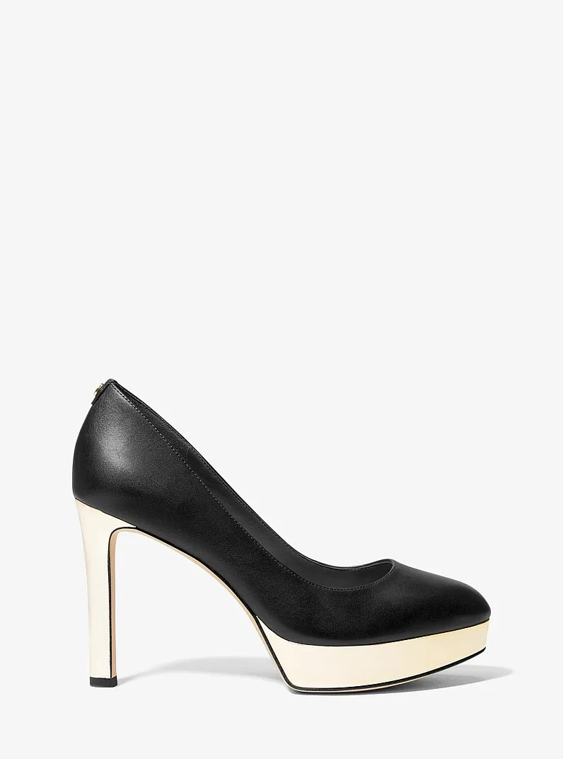 Chantal Leather Platform Pump - 1