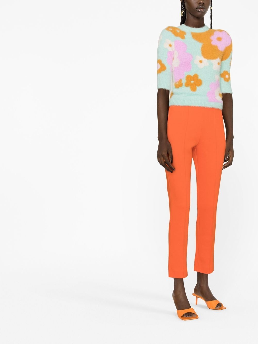 mid-rise cropped trousers - 3