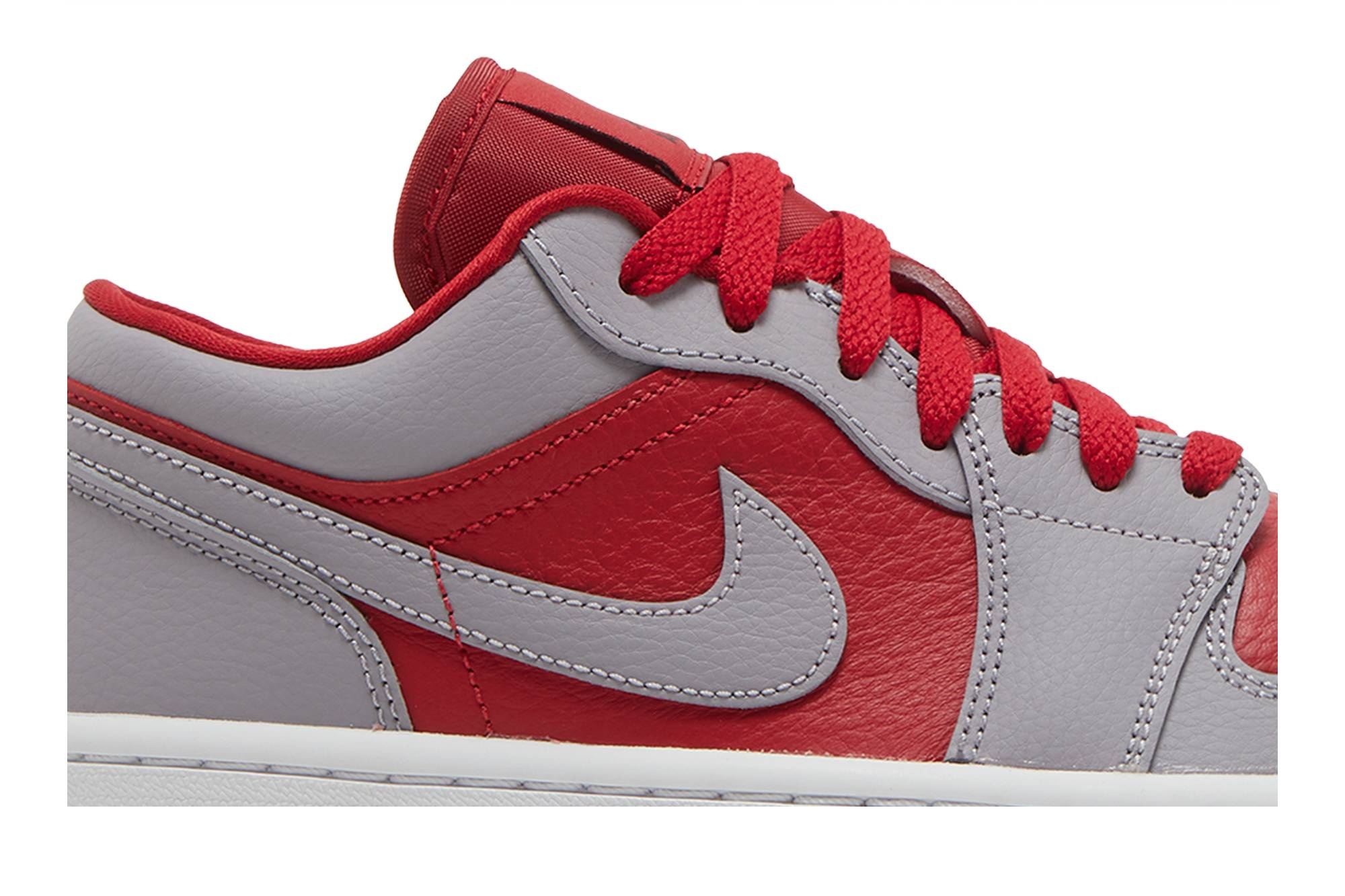 Wmns Air Jordan 1 Low SE 'Split - Gym Red Cement Grey' - 2