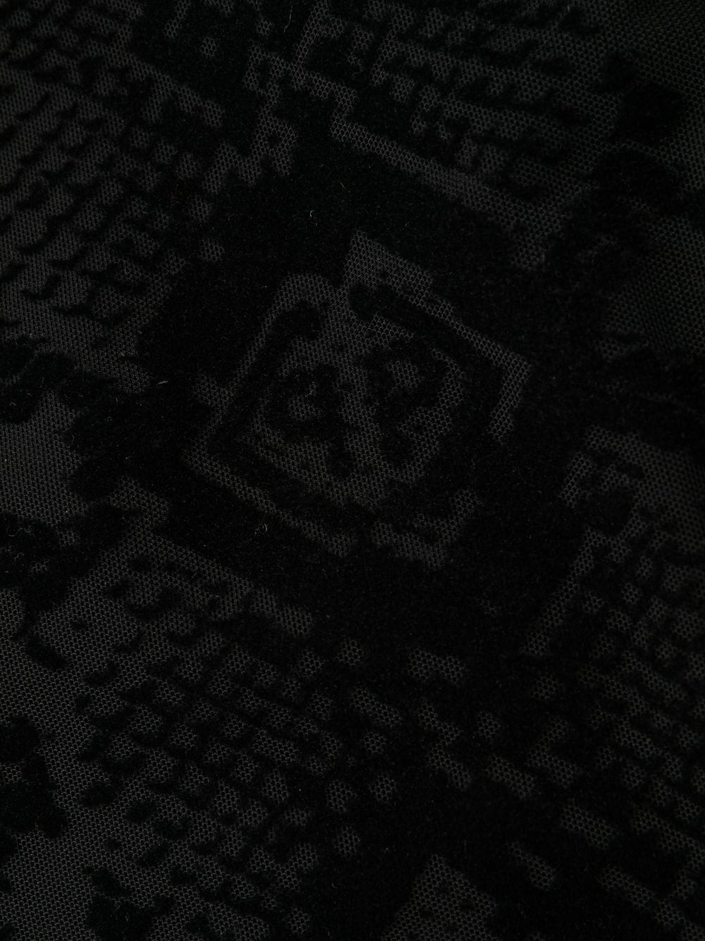 snakeskin-print sheer dress - 7
