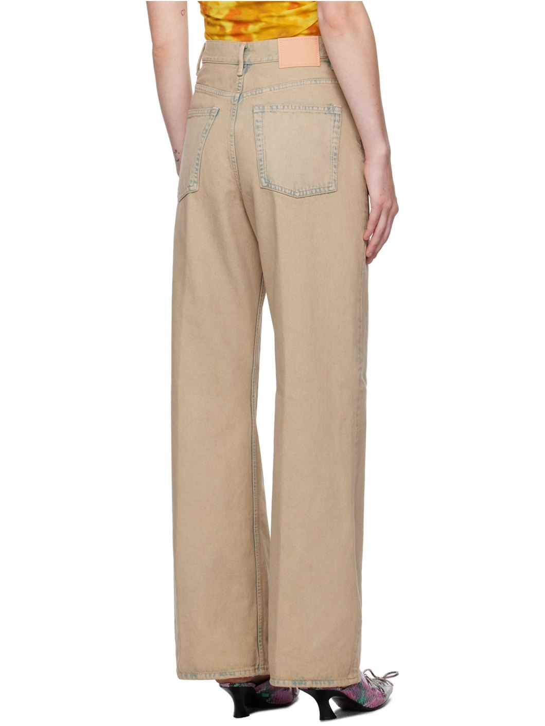Beige Relaxed Fit 2022 Jeans - 3