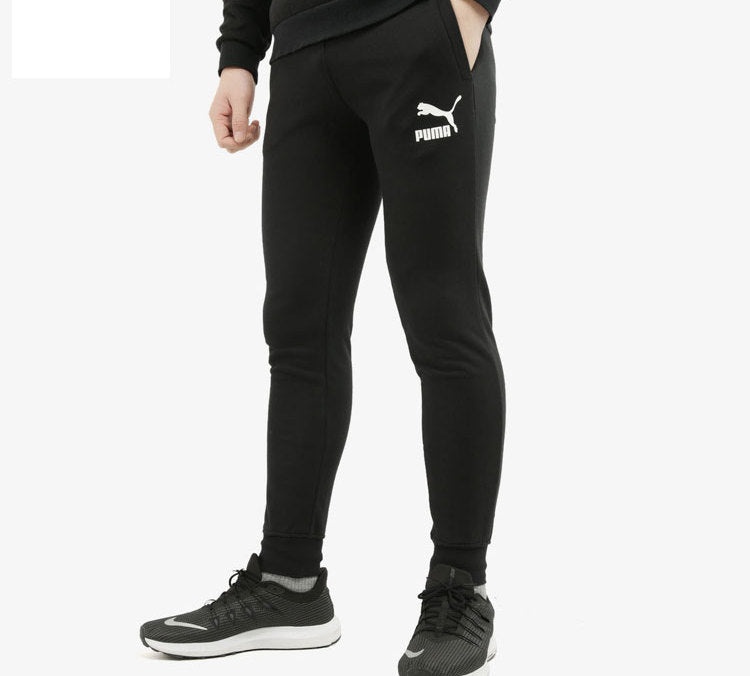 PUMA Regular Track Sweatpants 'Black White' 595894-01 - 5