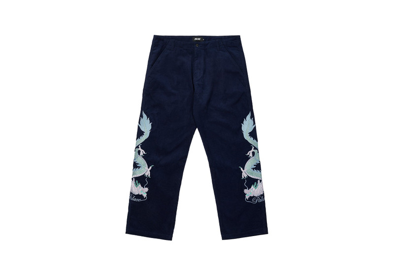 DOUBLE DRAGON TOUR PLAIN PANT NAVY - 1